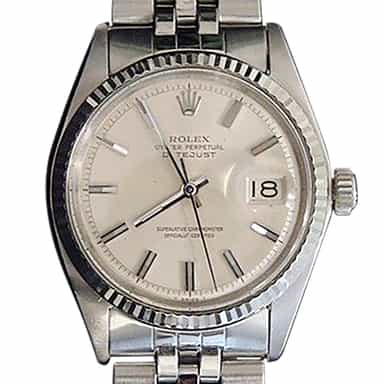 Mens Rolex Stainless Steel Datejust Silver 1601 (SKU 1973598BCMT)