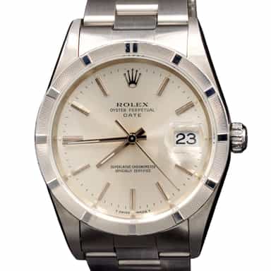 Mens Rolex Stainless Steel Date Watch Silver Dial 15210 (SKU Y706209FPAMT)