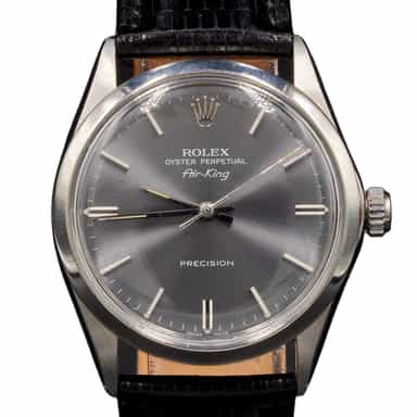 Mens Rolex Stainless Steel 5500 Air-King Watch Slate Gray Dial (SKU 2277518BLAMT)