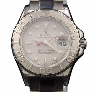 Ladies Rolex SS & Platinum Yacht-Master 169622 Watch with Rolex Papers (SKU D930882AMT)
