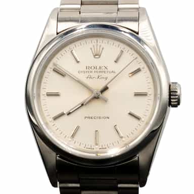 Mens Rolex Stainless Steel Air-King Watch 14000 Silver Dial (SKU E894586FPAMT)