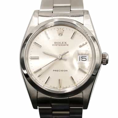 Mens Rolex Stainless Steel Oysterdate Watch Silver Dial 6694 (SKU 8439838AMT)