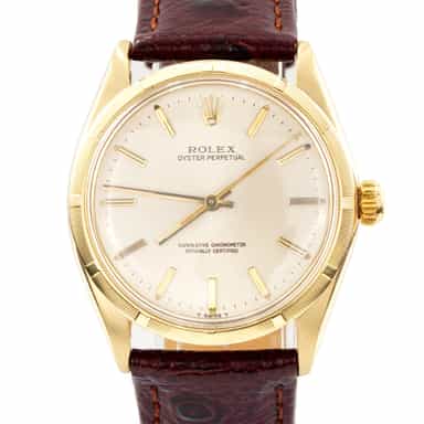 Mens Rolex 14k Yellow Gold Oyster Perpetual 1003 Watch with Rolex Papers (SKU 2531540AMT)