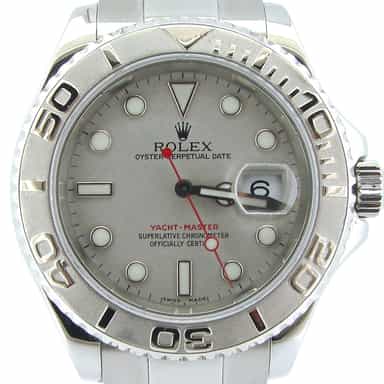 Mens 40mm Rolex Stainless Steel & Platinum Yacht-Master Watch Ref. 16622 (SKU A894812NMT)