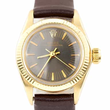 Ladies Vintage Rolex 14K Yellow Gold Oyster Perpetual Watch Ref. 6719 (SKU 5660417AMT)