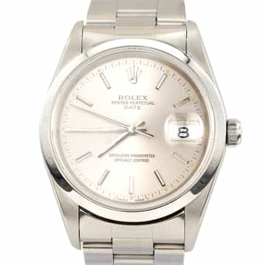 Mens Rolex Stainless Steel Date Watch Silver Dial 15200 (SKU T648760FPAMT)