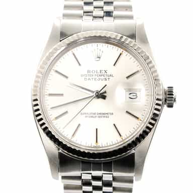 Mens Rolex Stainless Steel Datejust Watch Silver Dial Jubilee Band 16014 (SKU 8302230FPAMT)