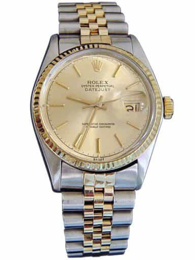 Mens Rolex Two-Tone Datejust Champagne  16013 (SKU 5436682MT)