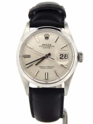 Mens Rolex Stainless Steel Date Watch with Silver Dial 1500 (SKU 3190252NDMT)