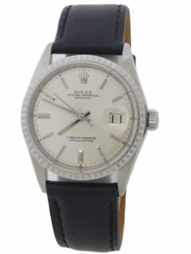 Mens Rolex Stainless Steel 1603 Datejust with Silver Dial (SKU 2565033AMT)