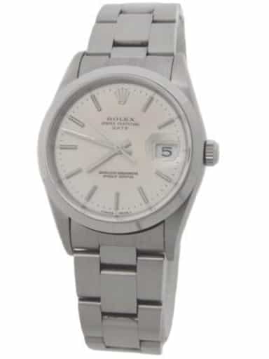 Mens Rolex Stainless Steel Date Watch Silver Dial 15200 (SKU W654940AMT)