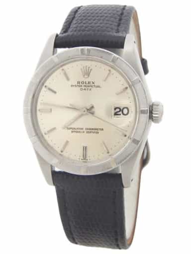 Vintage 1501 Mens Rolex Stainless Steel Date Watch with Black Strap (SKU 1251750AMT)