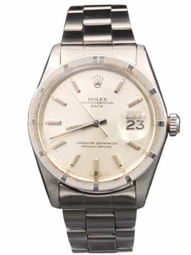 Mens Rolex Stainless Steel Date Watch with Silver Dial 1501 (SKU 1501FFPAMT)