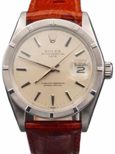 Vintage 1501 Mens Rolex Stainless Steel Date Watch Silver Dial (SKU 3666109BRAMT)