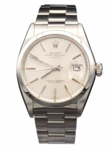 Mens Vintage Rolex Stainless Steel Date Watch Silver Dial 1500 (SKU 2770593AMT)