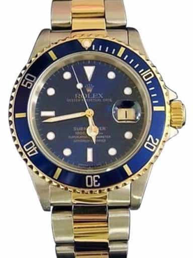 Mens Rolex Two-Tone 18K/SS Submariner Date Ref. 16613 (SKU U122079BC)