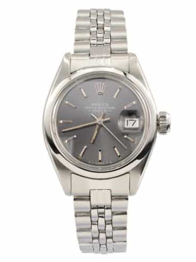 Ladies Rolex Stainless Steel Date Watch Slate Gray Dial 6916 (SKU 5007493AMT)