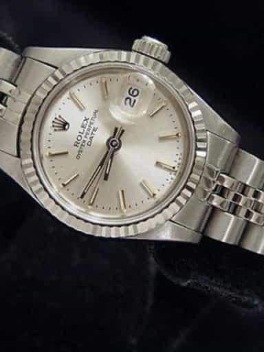Ladies Rolex Stainless Steel Date Silver  69174 (SKU 8460465MT)