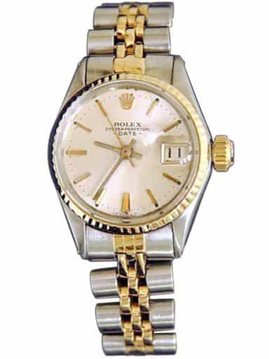 Ladies Rolex Two-Tone 14K/SS Date Silver  6517 (SKU 1624972MT)