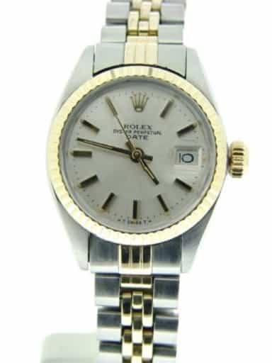 Ladies Rolex 2Tone 14K/SS Date Watch with Oval Jubilee Band 6917 (SKU 4191429MT)