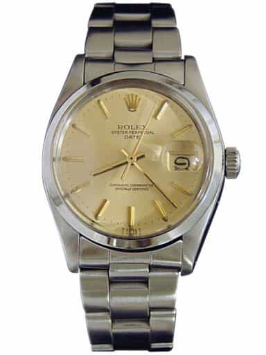 Mens Rolex Stainless Steel Date Champagne  1500 (SKU 5694907MT)