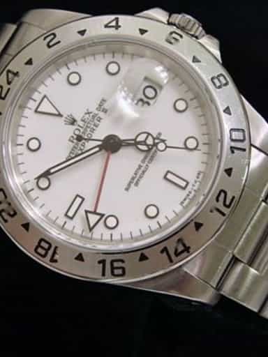 Mens Rolex Stainless Steel Explorer II White  16570 (SKU T590025MT)