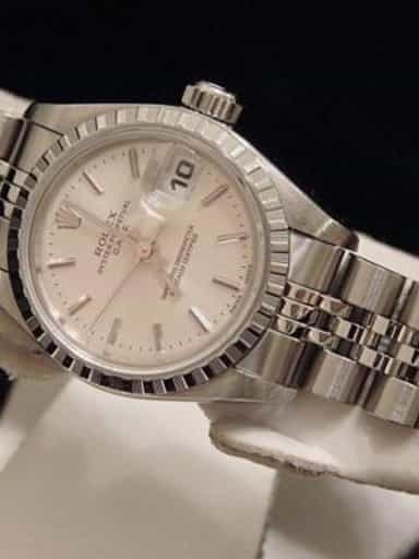 Ladies Rolex Stainless Steel Date Silver  79240 (SKU A384208MT)