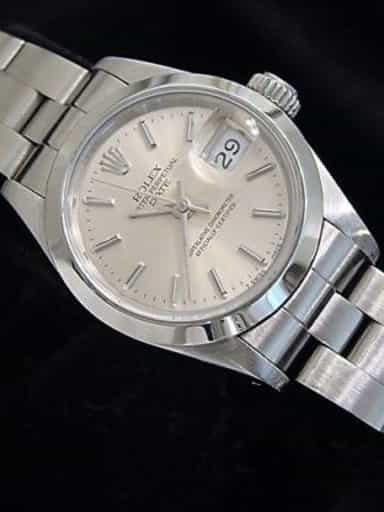 Ladies Rolex Stainless Steel Date Silver  69160 (SKU S146047MT)