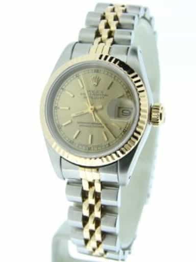 Ladies Rolex Two-Tone 18K/SS Datejust Champagne  69173 (SKU 8911456MT)