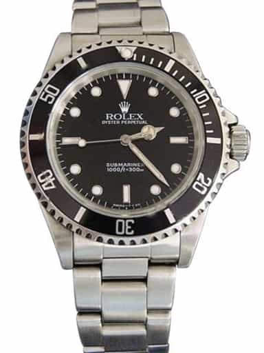 Mens Rolex Stainless Steel Submariner Black  14060 (SKU U632070NNBCMT)