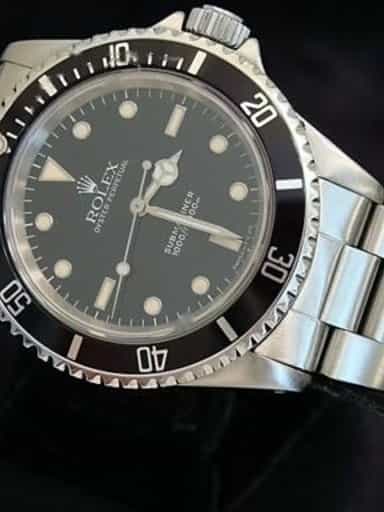 Mens Rolex Stainless Steel Submariner Black  14060 (SKU N345779ACMT)