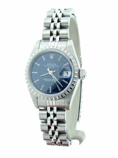 Ladies Rolex Stainless Steel Date Blue  69240 (SKU W2812613NMT)