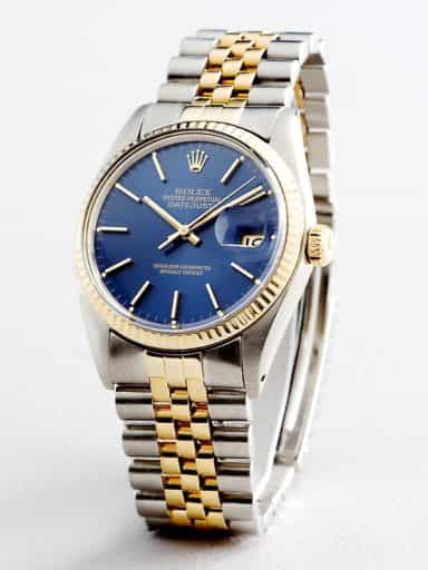 Mens Rolex Two-Tone 18K/SS Datejust Blue  16013 (SKU 8881511MT)