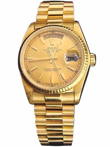 Mens Rolex 18K Gold Day-Date President Champagne  18038 (SKU 8361111MT)
