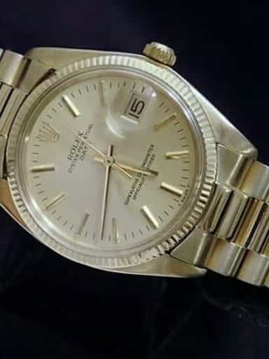 Mens Rolex 14K Yellow Gold Date Champagne 1503 (SKU 5834904BMT)