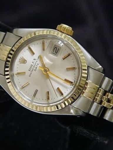 Ladies Rolex Two-Tone 14K/SS Date Watch with Silver Dial Ref 6917 (SKU 5638520MT)