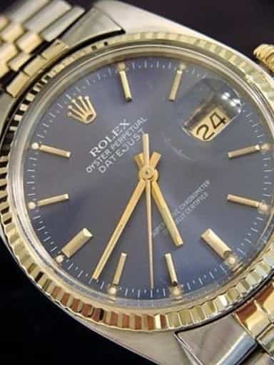 Mens Rolex Two-Tone 14K/SS Datejust Blue 16013 (SKU 5975877MT)