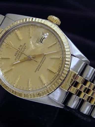 Mens Rolex Two-Tone 18K/SS Datejust Champagne 16013 (SKU 9006007MT)