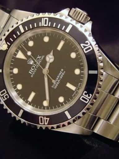 Mens Rolex Stainless Steel Submariner Black  14060 (SKU E837233NNCMT)