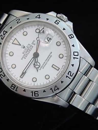 Mens Rolex Stainless Steel Explorer II White  16570 (SKU N284923MT)