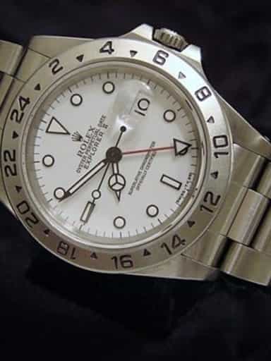 Mens Rolex Stainless Steel Explorer II White  16570 (SKU E699749MT)