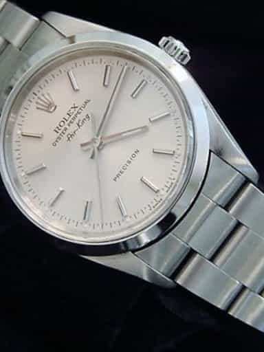 Mens Rolex Stainless Steel Air-King Silver  14000 (SKU U405981ACMT)