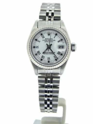 Ladies Rolex Stainless Steel Datejust White Roman 69174 (SKU 8457071MT)