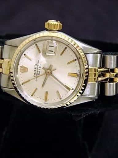 Ladies Rolex Two-Tone 14K/SS Date Silver  6517 (SKU 1624972MT)