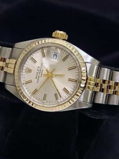 Ladies Rolex Two-Tone Date Watch 6917 with Silver Dial (SKU 6641965MT)