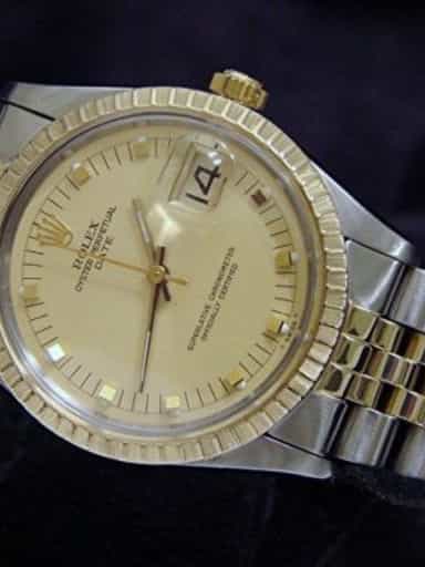 Mens Rolex Two-Tone Date Champagne 1505 (SKU 6769167MT)