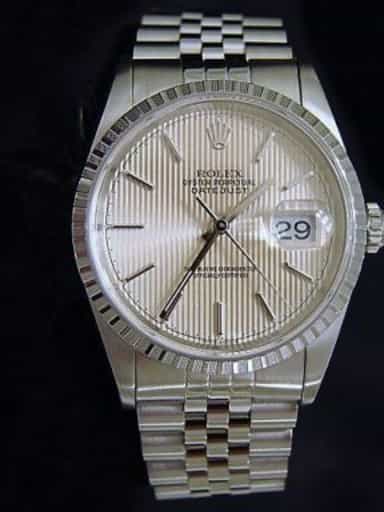 Mens Rolex Stainless Steel Datejust Silver 16220 (SKU A648561DMT)