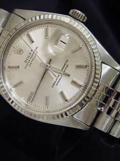 Mens Rolex Stainless Steel Datejust Silver  1601 (SKU DJ221111MT)