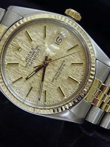 Mens Rolex Two-Tone 18K/SS Datejust Champagne 16013 (SKU DJ681111BCMT)