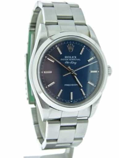 Mens Rolex Stainless Steel Air-King Blue  14000 (SKU P694496CMT)